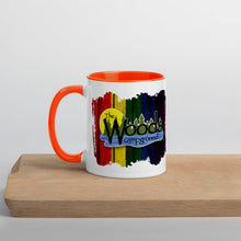 Load image into Gallery viewer, Camp Cup with Rainbow Woods Logo