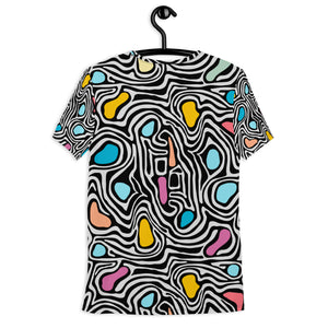 Neon Swirl Athletic T-shirt