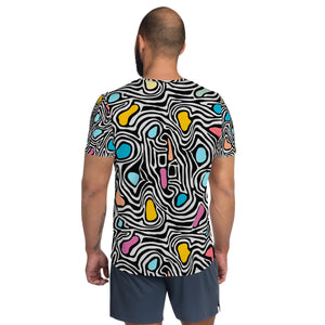 Neon Swirl Athletic T-shirt