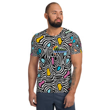 Load image into Gallery viewer, Neon Swirl Athletic T-shirt
