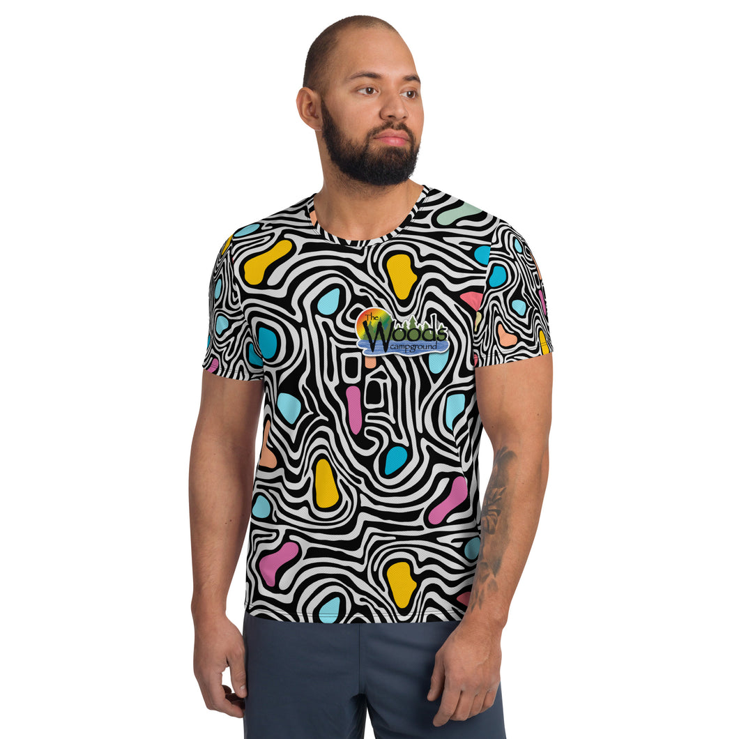 Neon Swirl Athletic T-shirt