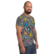 Load image into Gallery viewer, Neon Swirl Athletic T-shirt
