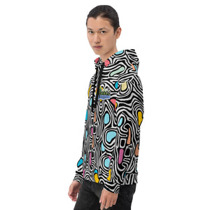 Neon Swirl Unisex Hoodie