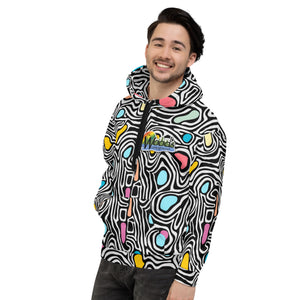 Neon Swirl Unisex Hoodie