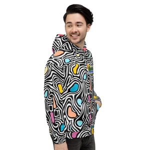 Neon Swirl Unisex Hoodie