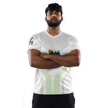 Load image into Gallery viewer, Grey/Green unisex sports jersey
