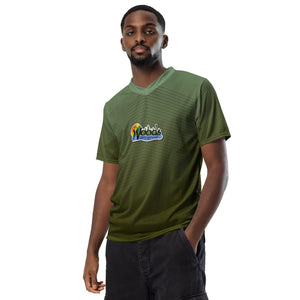 Green unisex sports jersey