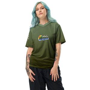 Green unisex sports jersey