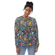 Load image into Gallery viewer, Neon Swirl Unisex Sweatshirt
