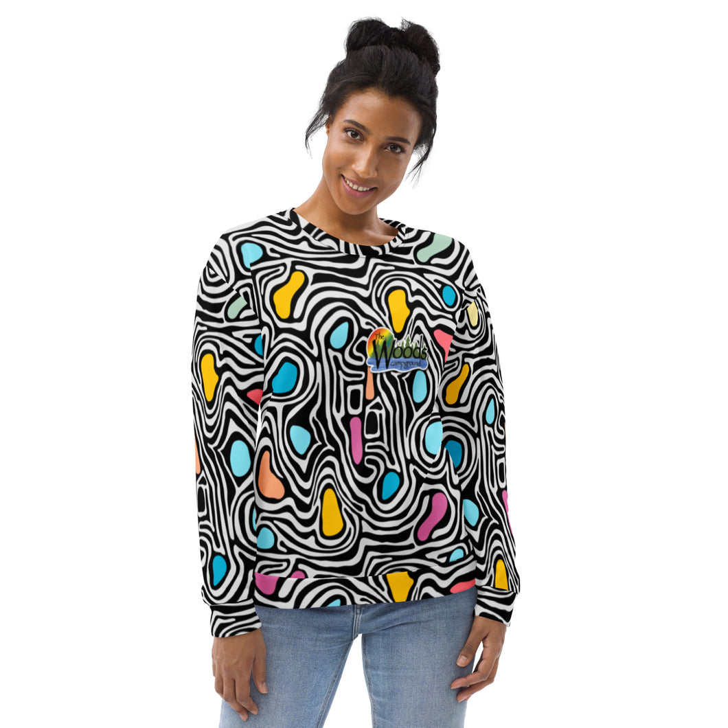 Neon Swirl Unisex Sweatshirt