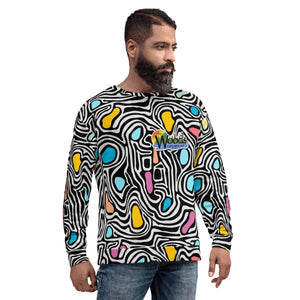 Neon Swirl Unisex Sweatshirt