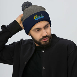 Pom-Pom Woods Beanie