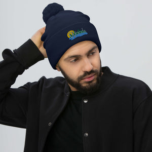 Pom-Pom Woods Beanie
