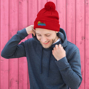 Pom-Pom Woods Beanie