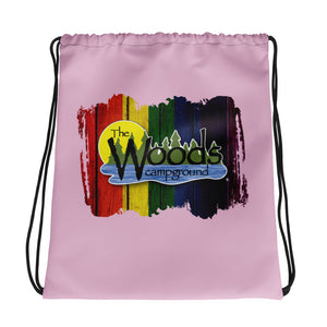 Woods Rainbow Drawstring Pink bag